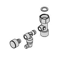 Viessmann előremenő közdarab manométerrel