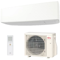 Fujitsu Design 2020 ASYG09KETE/AOYG09KETA oldalfali split klíma csomag 2,5 kw Pearl white X White