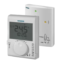 Siemens RDJ100RF/SET Rádiófrekvenciás szobatermosztát 24-órás időprogrammal, LCD-kijelzővel