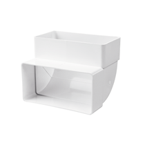 Vents 5252 55X110 90°-os Függőleges Könyök Laposcsatornához