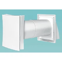 Vents PS 102 Fali Légbeeresztő Négyzet Alakú Szellőzőráccsal és Ereszelemmel