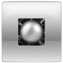 Vents 100 Atoll Titan TH Modern Formatervezésű Inox Előlapos Ventilátor Páraérzékelővel és Időkapcsolóval