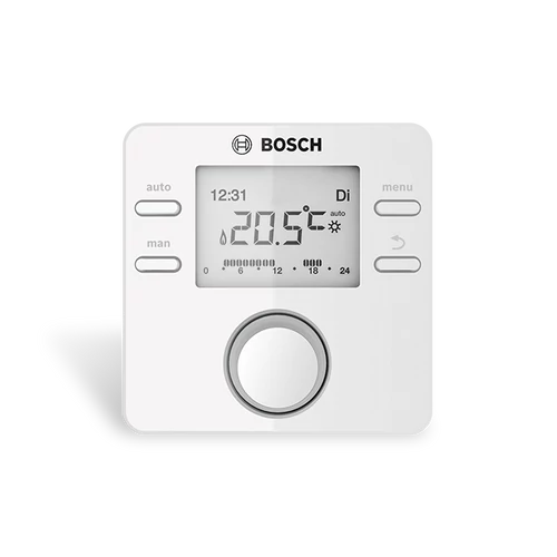 Bosch CR100 RF+MB RF vezeték nélküli szobatermosztát és jeltovábbító modul