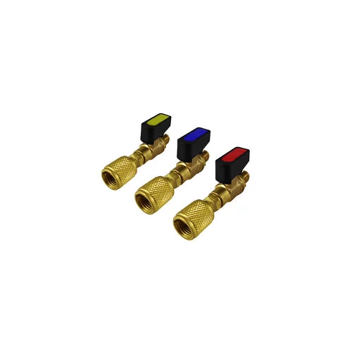 REFCO CA-1/4" SAE-R Szervizcsap (piros)