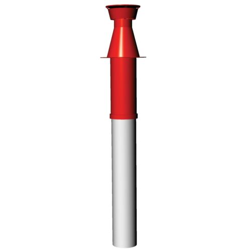 Ricom Gas 80/125-ös Tetőátvezető készlet - vörös 